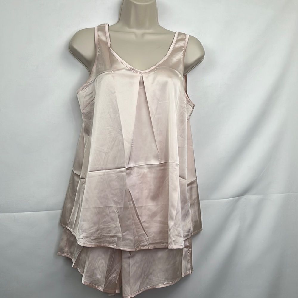 Ekouaer Blush Pink Two-piece shortie pajama set NWT size small